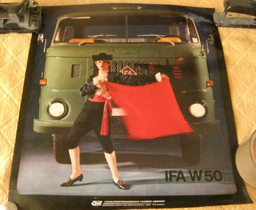 Ddr plakat ifa lkw - lkw, ca