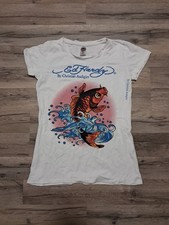 Ed Hardy by Christian Audigier, Damen T-Shirt, Gr.M. mit Motiv/ Aufdruck 