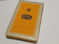 Dose Alt Schachtel Metall Reval Goldschnitt 48 Cigaretten ca 16,5 cm