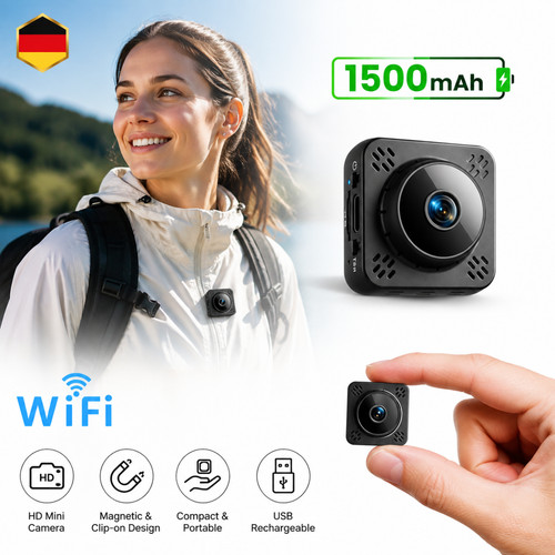 Magnetclip mini kamera 1080p - magnetclip,