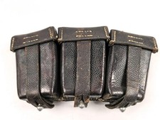 Patronentasche zum K98 Wehrmacht ( für 6 Ladestreifen) Getragenes Stück, datiert