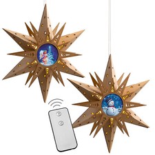 Weihnachtsstern Holzstern