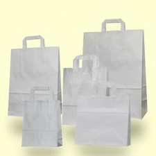 Papiertragetaschen weiß