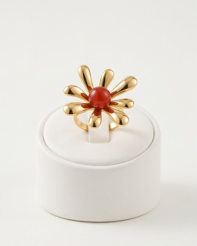 18k vergoldeter edelstahl ring - 18k,