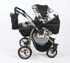3 in 1 - ZWILLINGSWAGEN + 2x AUTOSITZE ISOFIX + ADAPTER - KINDERWAGEN  51 FARBEN