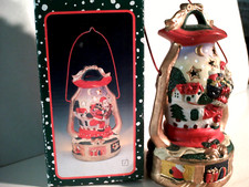 Weihnachten: Laterne für Teelicht / Motiv: Weihnachtsmann / Höhe ca. 16 cm