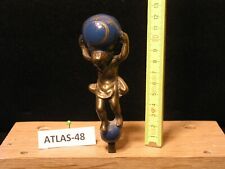 Bronze Altlas mit Weltkugel