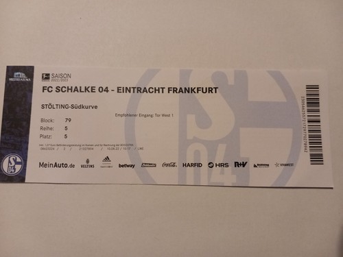 Eintrittskarte ticket fußball - eintrittskarte/ticket,