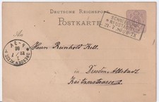 Deut. Reichspost PK 1886 MiNr