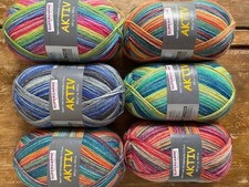 6 x 100gr. Sockenwolle