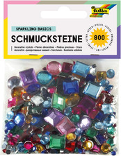 800 glitzersteine rund quadrat - 800,