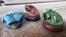 3 Stück  kl Leguan 5cm