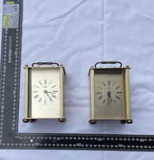  2 Vintage Tischuhr Royal Quartz • Messing Look • Römische Ziffern • Germany