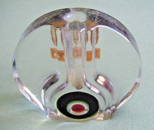 Vintage Walther Kristallglas 70er Jahre Vase für 1 Stiel H=11cm Retro Glasvase