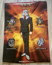 Vintage Yugioh XXL Poster Maximillion Pegasus Yu-Gi-Oh 85x 61 cm Sammlerstück