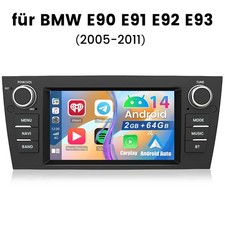 2GB+64GB Apple Carplay Android 14 Autoradio Für BMW 3er E90 E91 E92 E93 GPS Navi