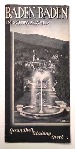 Alter prospekt baden - prospekt, im
