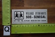 Alter Aufkleber Hotel Reise Afrika Village d'Enfants SOS SENEGAL Bicis Dakar