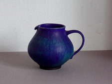 blaue Vase Henkelvase Keramik
