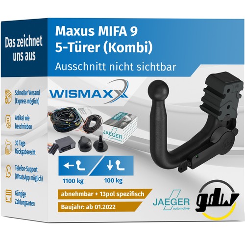 Anhängerkupplung für maxus - anhÄngerkupplung,