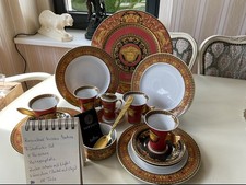 Frühstücksset Rosenthal Versace Ikarus Medusa Red 4 Personen