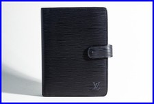 LOUIS VUITTON Agenda MM Organizer 6 Loch aus Epi Leder in Schwarz