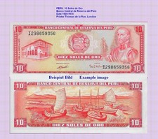 PERU 10 Soles 1972 Unc P  100c