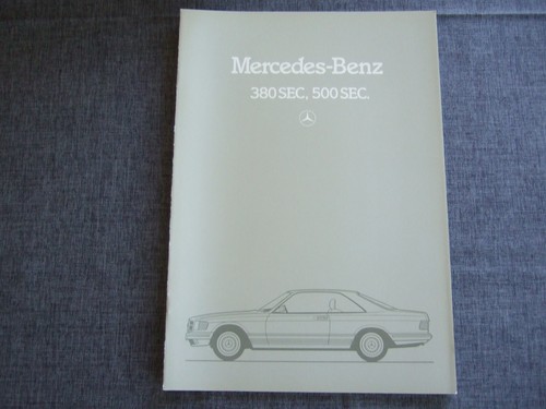 Mercedes prospekt 380sec - mercedes,
