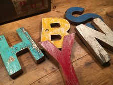 Buchstaben, Holzbuchstaben, Holzbuchstabe, Buchstabe, Zahl, Bootsholz, Vintage