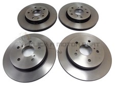 Front And Rear Brake Discs Set