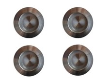 Edelstahl Griffmulde Muschelgriff Mulde Möbelgriff Ø41mm flach 4 Stück