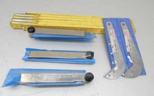 Set: 2x Holex Spiralbohrerschleiflehre und 3x Fühlerlehre  0,05-1,0 mm   Inox 