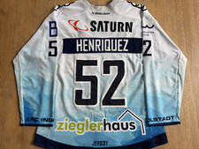 ORIGINAL GAMEWORN TRIKOT 22/23 - ERC INGOLSTADT - HENRIQUEZ-MORALES -VIZEMEISTER