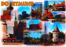 NW069-Ansichtskarte Dortmund Unionbrauerei Ellispon Westfalenpark Adlerturm