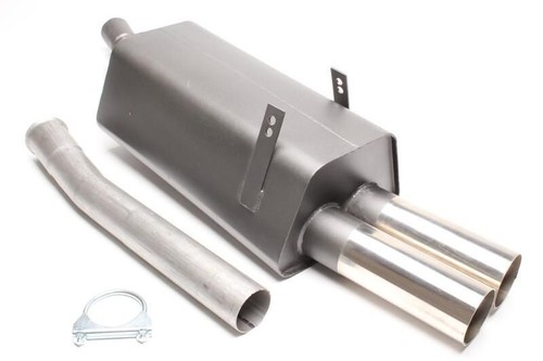 Sportauspuff 2x76mm rund