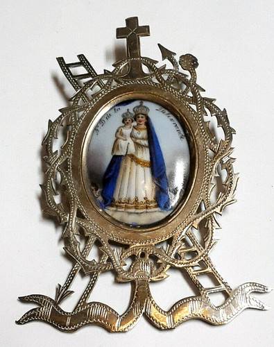 Antikes heiligenbild madonna - heiligenbild,