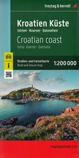 Kroatien Küste 1 : 200 000