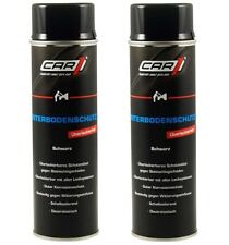 2 x 500ml CAR1 Unterbodenschutz überlackierbar SCHWARZ Bitumen Spray - CO 3606
