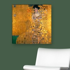WANDKINGS Leinwandbild Gustav Klimt - "Bildnis der Adele Bloch-Bauer" ver. Größe