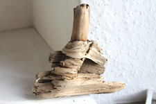 Schwemmholz Treibholz  Skulptur  L 15 cm Boot Schiff Kutter