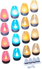 LED Akku Lounge Lights Touchsensor Kabellos für Innen/Außen RGBW Flackereffekt