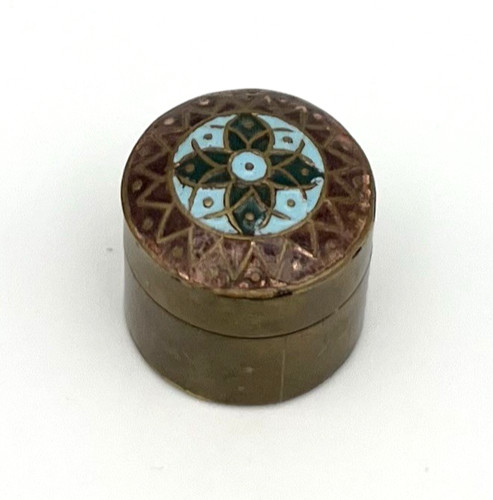 Vintage pillendose schmuckbox - vintage,