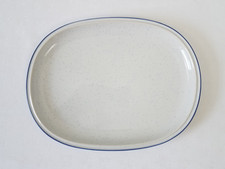 Thomas Family Blue Fleischplatte 32 x 24 Servierplatte ovale Platte Kuchenplatte