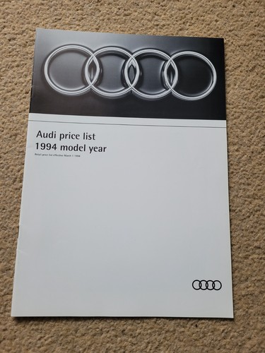 Die audi modellreihe 1994 - audi,