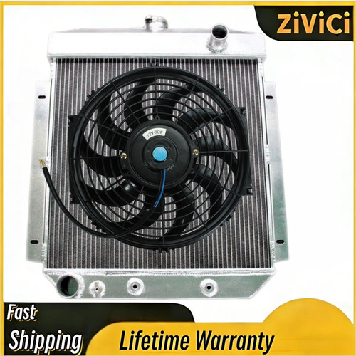 Row alu radiator - radiator, fan