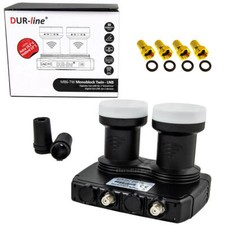 DUR-line MB6-TW Monoblock LNB 6° Grad Astra 19,2° + Hotbird 13° für 4K HD 2 SAT