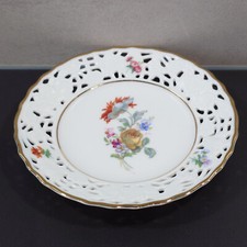 Porzellan Durchbruch Sammelteller/Dessertteller von BAVARIA Alt Mitterteich 1887