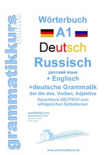 Wörterbuch Deutsch - Russisch - Englisch Niveau A1 Marlene Schachner Taschenbuch