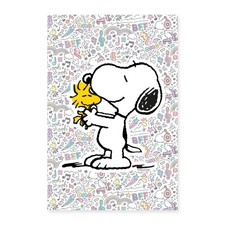 Peanuts Snoopy Und Woodstock Poster 40x60 cm, One size, Weiß