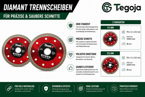 Diamant trennscheibe dry cut - diamant,